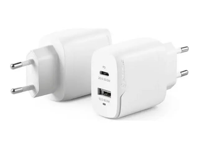 Alogic Rapid Power - Netzteil - GaN - 32 Watt - PD - 2 Ausgabeanschlussstellen (24 pin USB-C, USB)