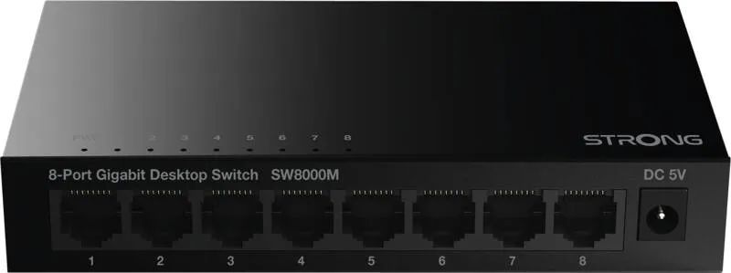 Strong 8-Port Gigabit Metall Desktop Switch SW800M