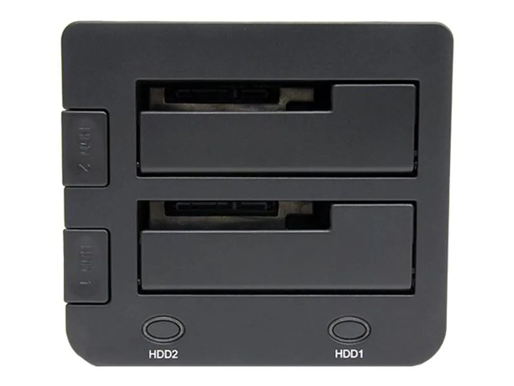 StarTech.com Dual-Bay USB 3.0 to SATA Hard Drive Docking Station, USB Hard Drive Dock, External 2.53.5 SATA IIIIII, SSDHDD Docking Station, Hot-Swap Hard Drive Bay - Top-Loading - Speicher-Controller - 2.5", 3.5" (6.4 cm, 8.9 cm)