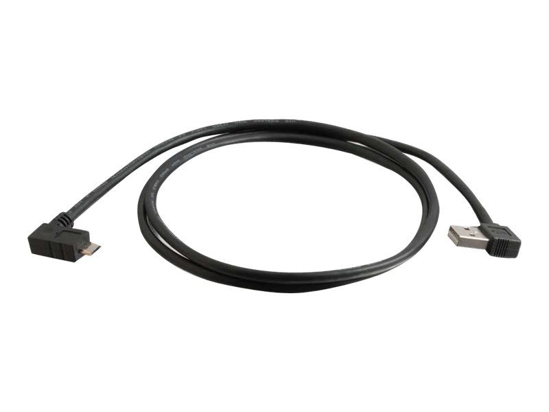 C2G USB 2.0 A Right Angle to Micro-USB B Right Angle Cable - USB-Kabel - Micro-USB Typ B (M)