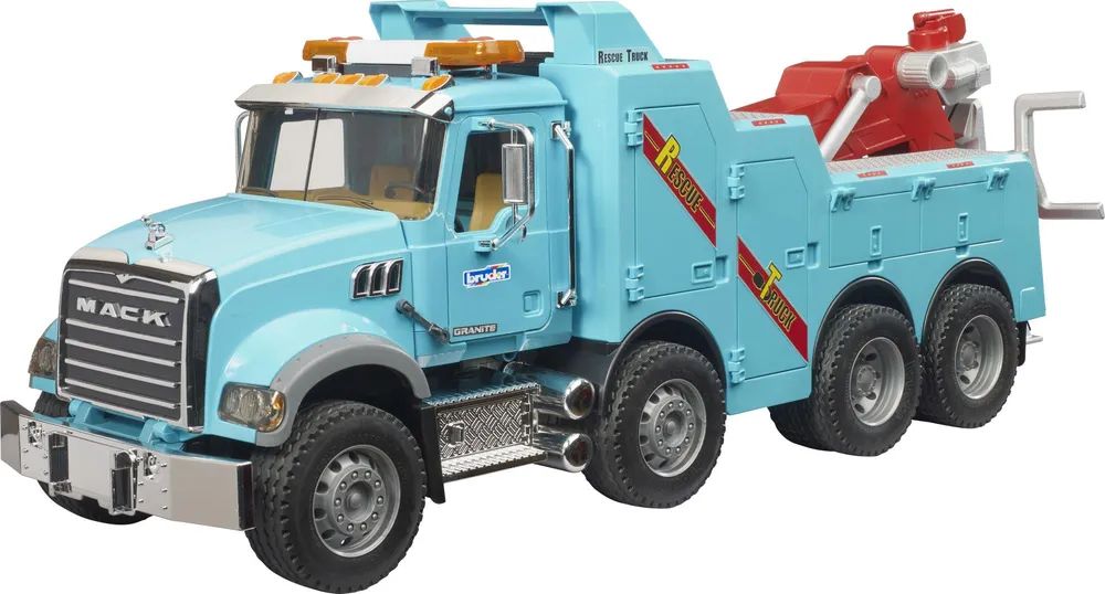 Bruder MACK Granite LKW Abschlepp - Kranwagen - e