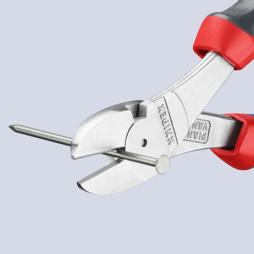 KNIPEX Kraft-Seitenschneider mit Comfort-Griffen verchromt 180 mm