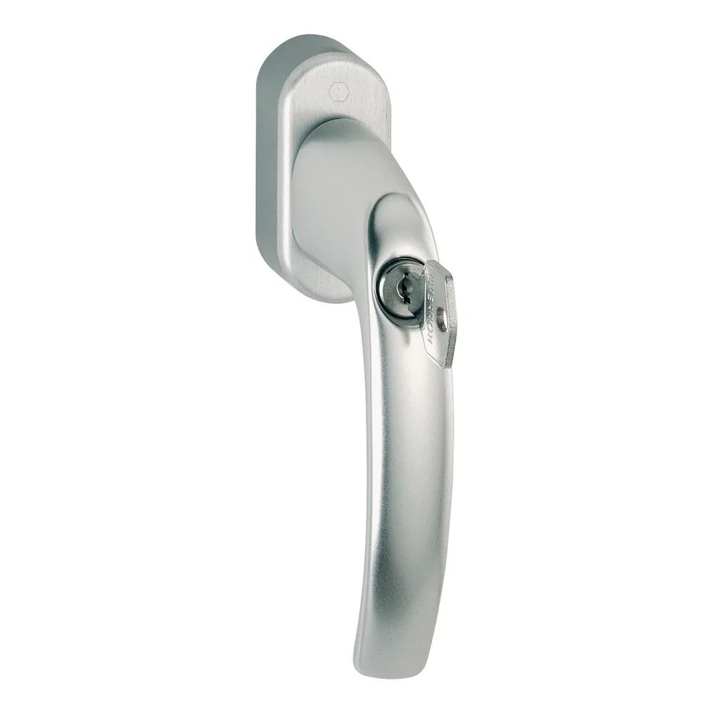 HOPPE Fenstergriff ATLANTA sperrbar Secustik, Aluminium silber eloxiert
