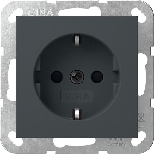 Gira SCHUKO SH SYSTEM 55 ANTHRAZIT / GIRA 445328 SYSTEM 55 445328