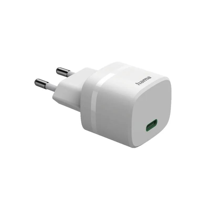 Hama Schnellladegerät, GaN, USB-C, PD, ZSP, 30 W, Weiß