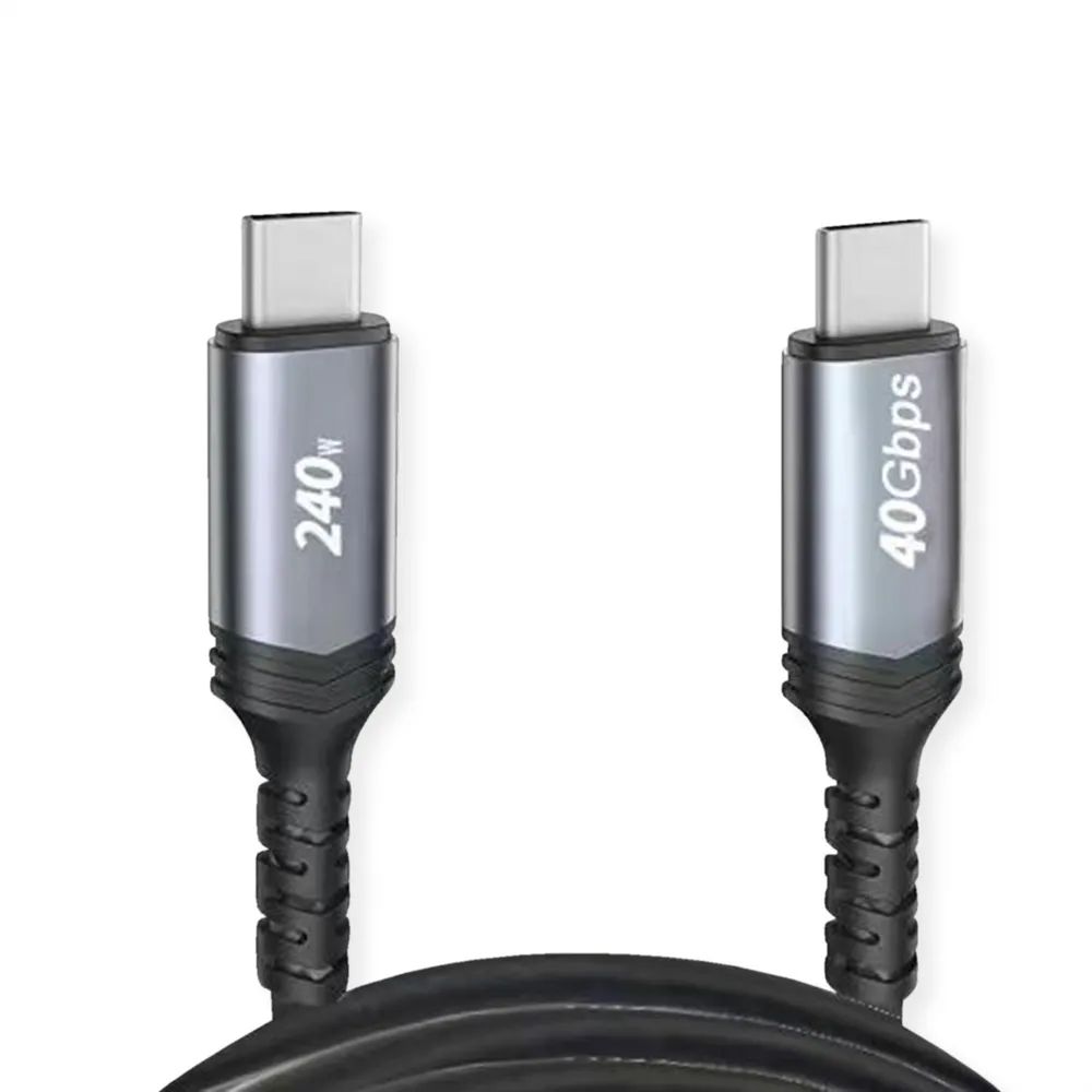 VALUE USB4 Gen3x2 Kabel, C–C, ST/ST, 8K UHD-2, 40Gbit/s, 240W, schwarz, 1 m