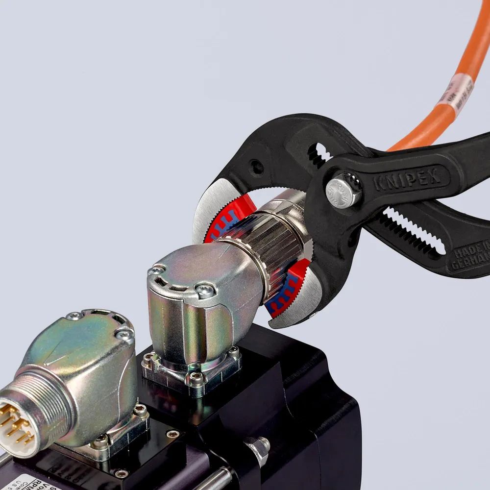 KNIPEX Siphon- und Connectorenzange "SpeedGrip" mit rutschhemmendem Kunststoff überzogen schwarz atramentiert 250 mm
