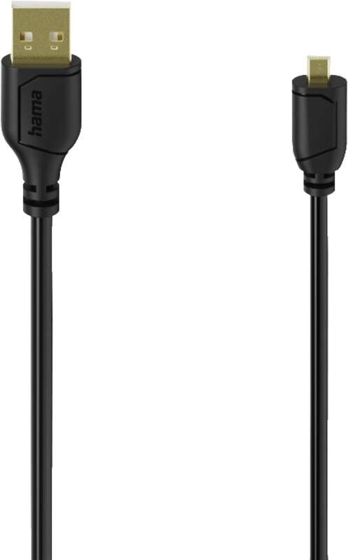 Hama 74263 Mini-USB-Kabel, B8, Flexibel, 0,75m