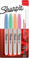 Sharpie Fine Point - Marker - permanent - verschiedene Pastellfarben - fein (Packung mit 4)