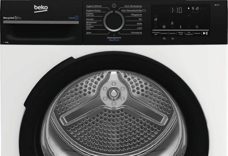 Beko BM3T49249W Wärmepumpentrockner, 1-9kg, Weiß