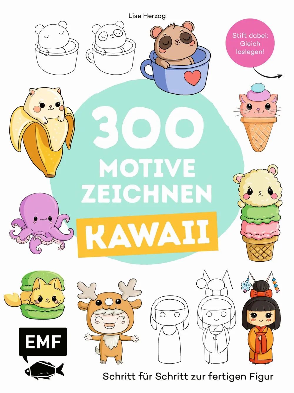 Edition Michael Fischer GmbH 300 Motive zeichnen - Kawaii