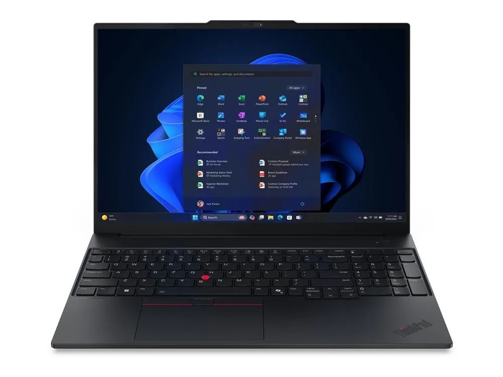 Lenovo ThinkPad E16 Gen 3 22AY - 180°-Scharnierdesign - Intel Core Ultra 5 236V - Win 11 Pro - Arc Graphics 130V - 16 GB RAM - 512 GB SSD TCG Opal Encryption 2, NVMe - 40.6 cm (16")