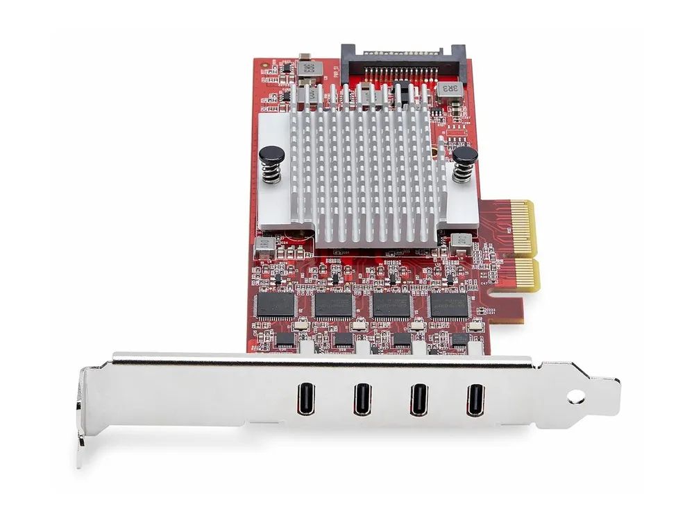 StarTech.com 4-Port USB Type-C PCIe Card, USB-C 10Gb, 4x Controllers, TAA