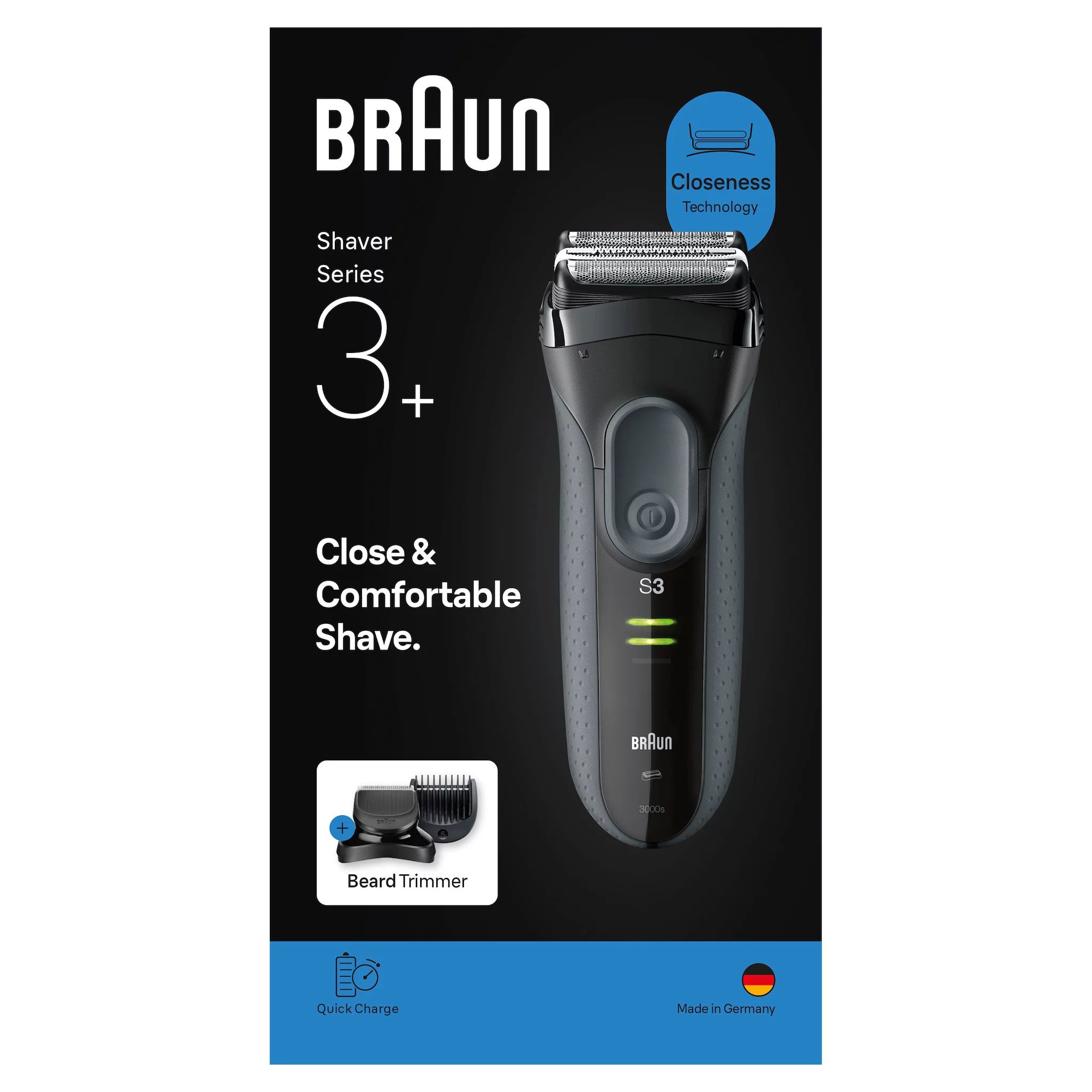Braun Series 3 3000BT Black/Grey