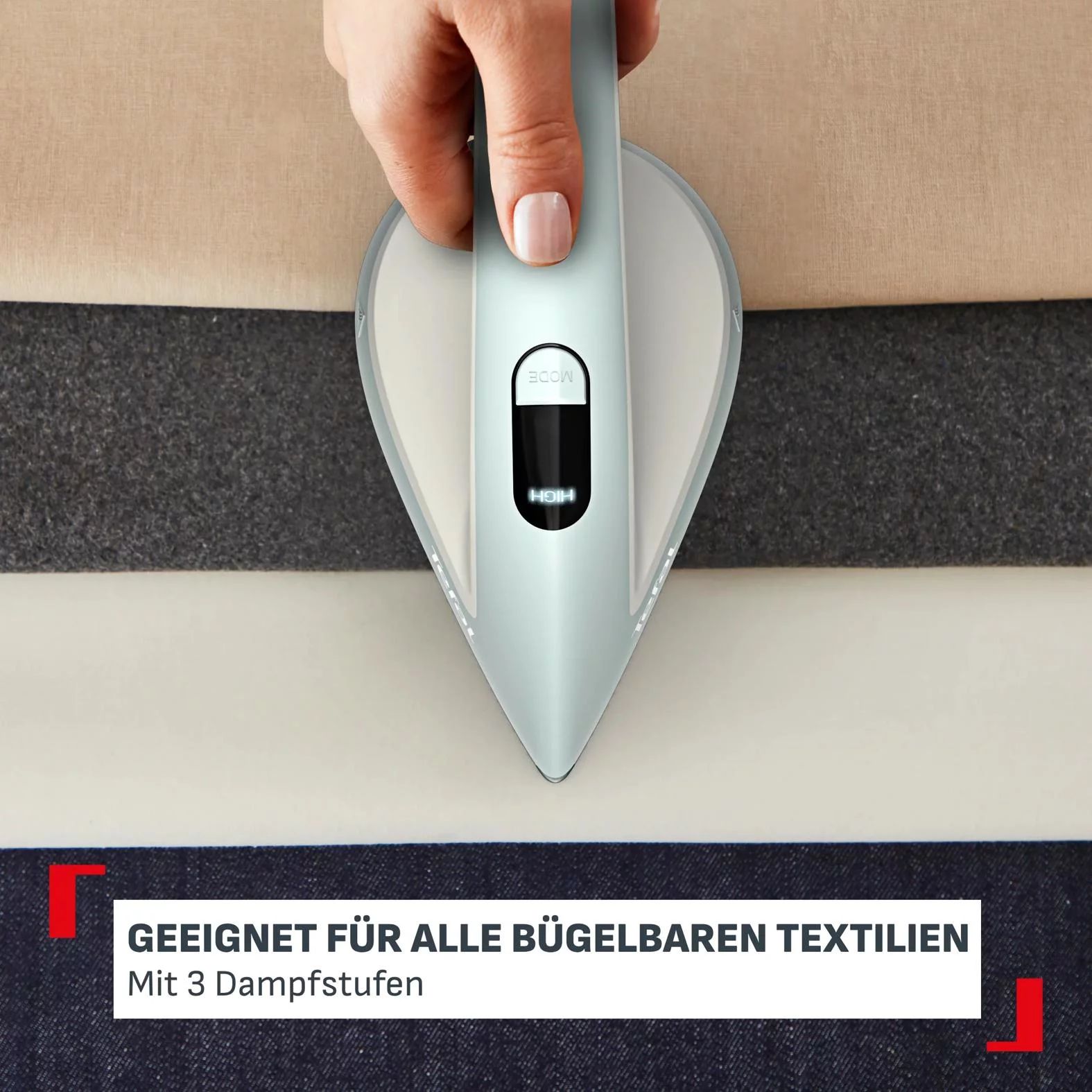 Tefal QT1214 All-in-One Dampfbügellösung, Steam Board 450 - EUKALYPTUS/CREMEWEIß