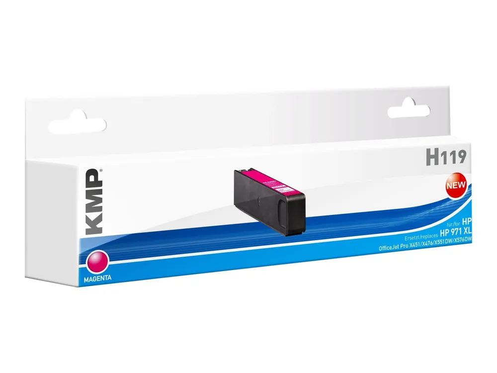 KMP H119 - 106 ml - Hohe Ergiebigkeit - Magenta - kompatibel - Box - Tintenpatrone (Alternative zu: HP 971XL, HP CN627AE)