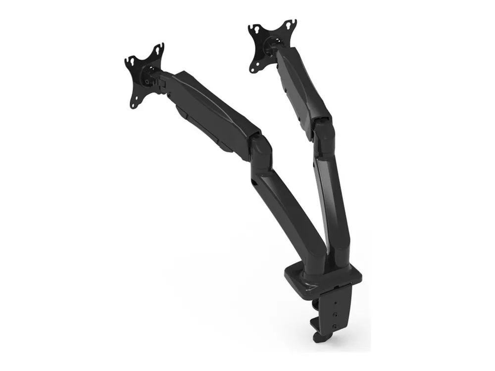 PORT Designs PORT Connect - Befestigungskit - einstellbarer Doppelarm - für 2 Monitore - Kunststoff, Aluminium, Stahl - Bildschirmgröße: bis zu 81,3 cm (bis zu 32 Zoll)