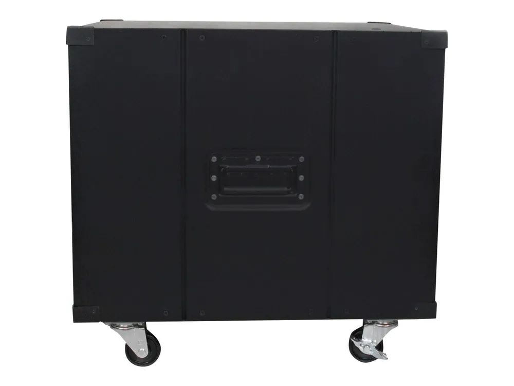 StarTech.com Startech Mobiles Server Rack mit Griffen - rollbarer Serverschrank / Netzwerschrank - 9HE - Schrank - Schwarz - 9U - 58.4 cm (23")