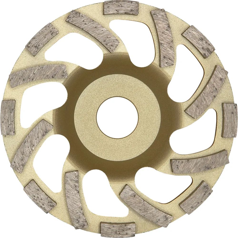 DIEWE Diamant Trockenschleifteller New Fan Cup Gold 125 x 22 x 22.23 mm