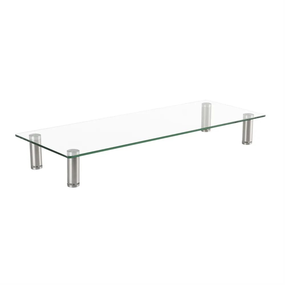 ROLINE Höhenverstellbarer Glas-Monitor-Ständer rechteckig, bis 20 kg