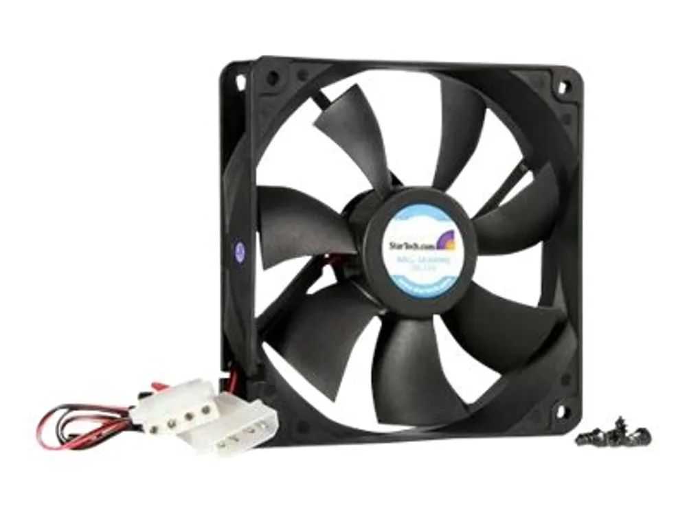 StarTech.com 120mm Gehäuselüfter - 12cm Lüfter für PC Gehäuse mit LP4 Molex Stecker (120mmx120mmx25mm)