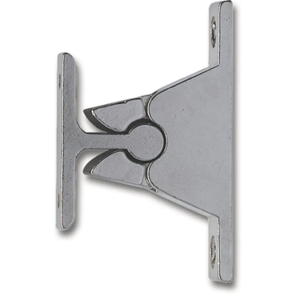 IBFM Türhalter mit Klemmmechanismus, Wandabstand 35 mm, Zamak vermessingt