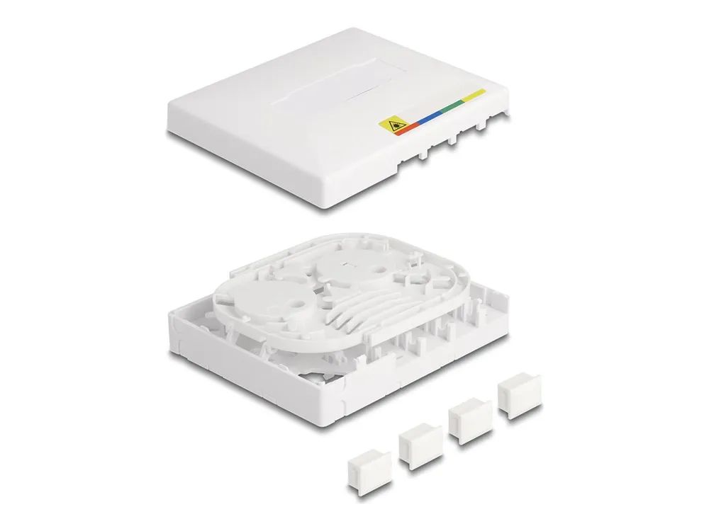 Delock Glasfaser-Anschlussdose - FTTH - geeignet für Wandmontage