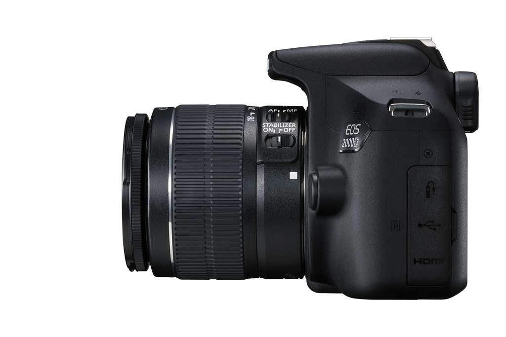Canon EOS 2000D schwarz mit Objektiv (2728C003)