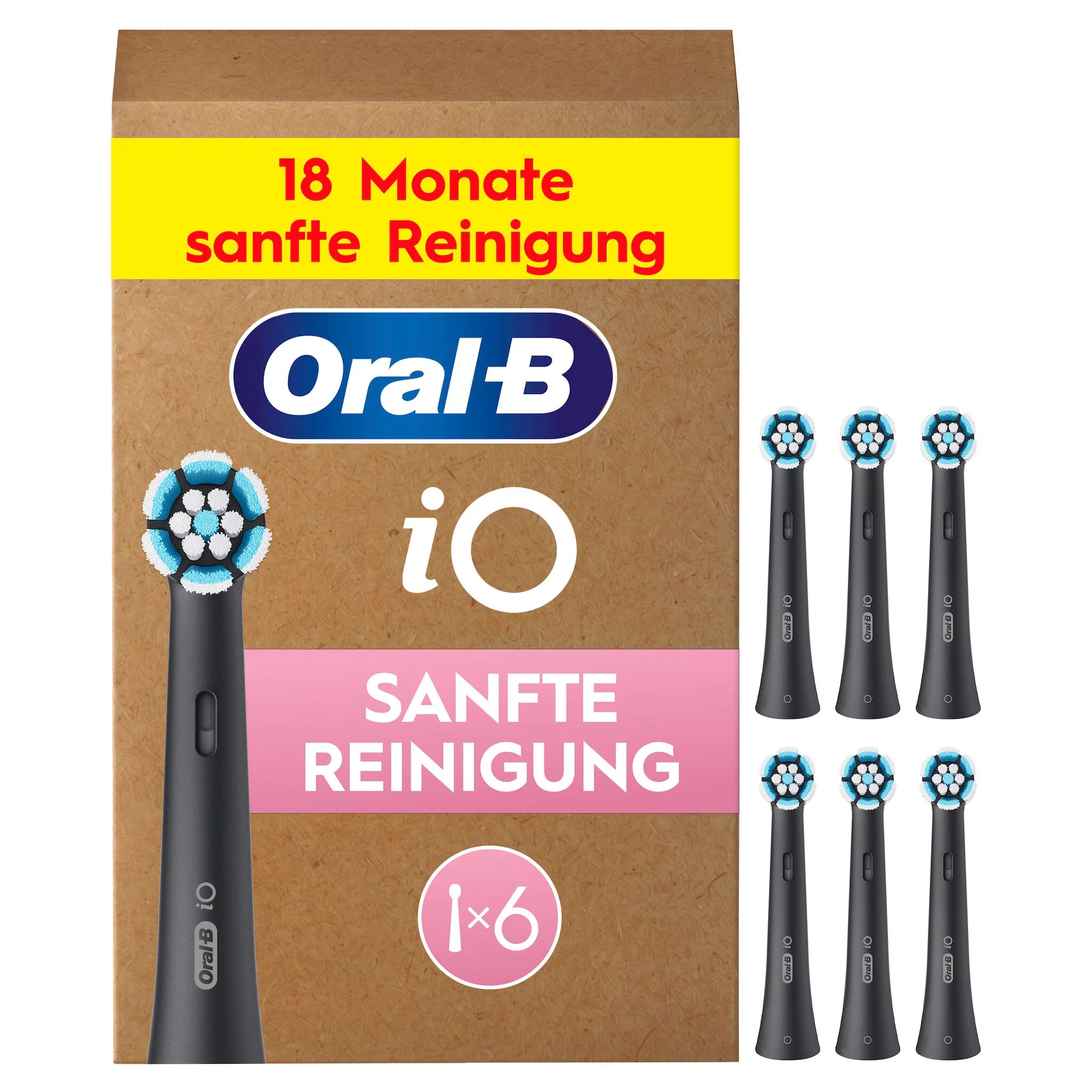 Oral-B iO Sanfte Reinigung Schwarz 6er FFU
