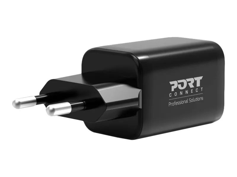 PORT Designs PORT Connect - Netzteil - GaN-Technologie - 45 Watt - 3.4 A - PD, PD 3.0, QC 3.0 - 2 Ausgabeanschlussstellen (USB Typ A, USB-C)