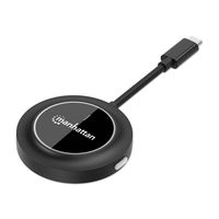 Manhattan 1080p Wireless HDMI-Displayadapter+ USB-C Sender - Kabel-/Adapterset - Digital/Daten