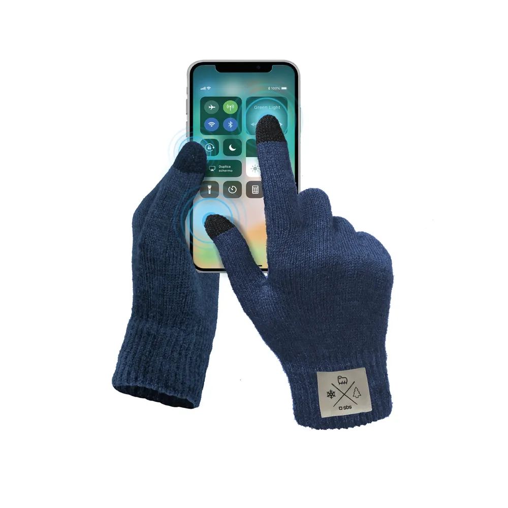 SBS Touchscreen Handschuhe Medium, blau