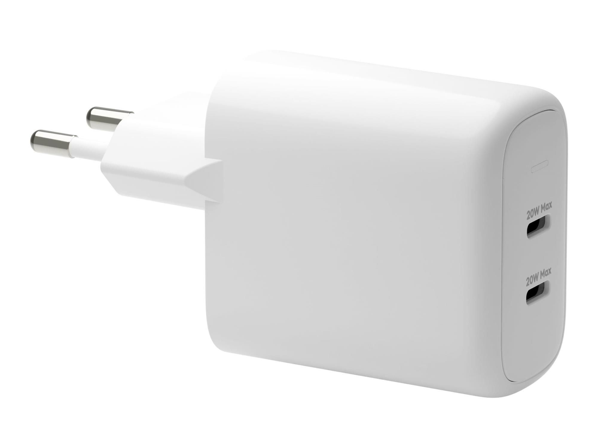 dbramante1928 re-charge - Netzteil - 20 Watt - 3 A - PD/PPS - 2 Ausgabeanschlussstellen (USB-C)