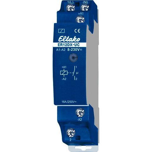 Eltako SCHALTRELAIS 1S 16A 8-230V UC / ELTAKO ER12DX-UC 22100002