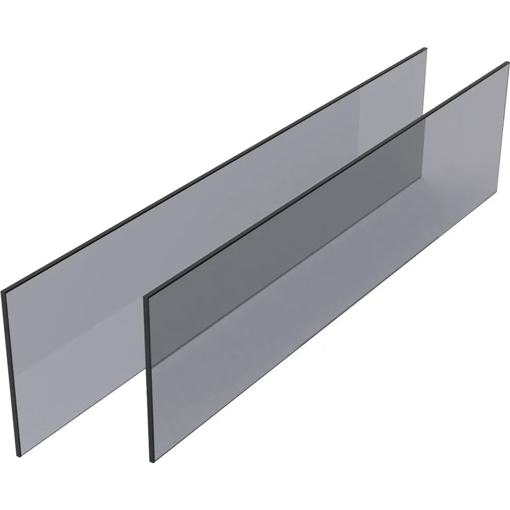 Kesseböhmer CONERO ESG für Innenauszug 168 H, Lichte Korpusbreite 910-970 mm, Floatglas grau
