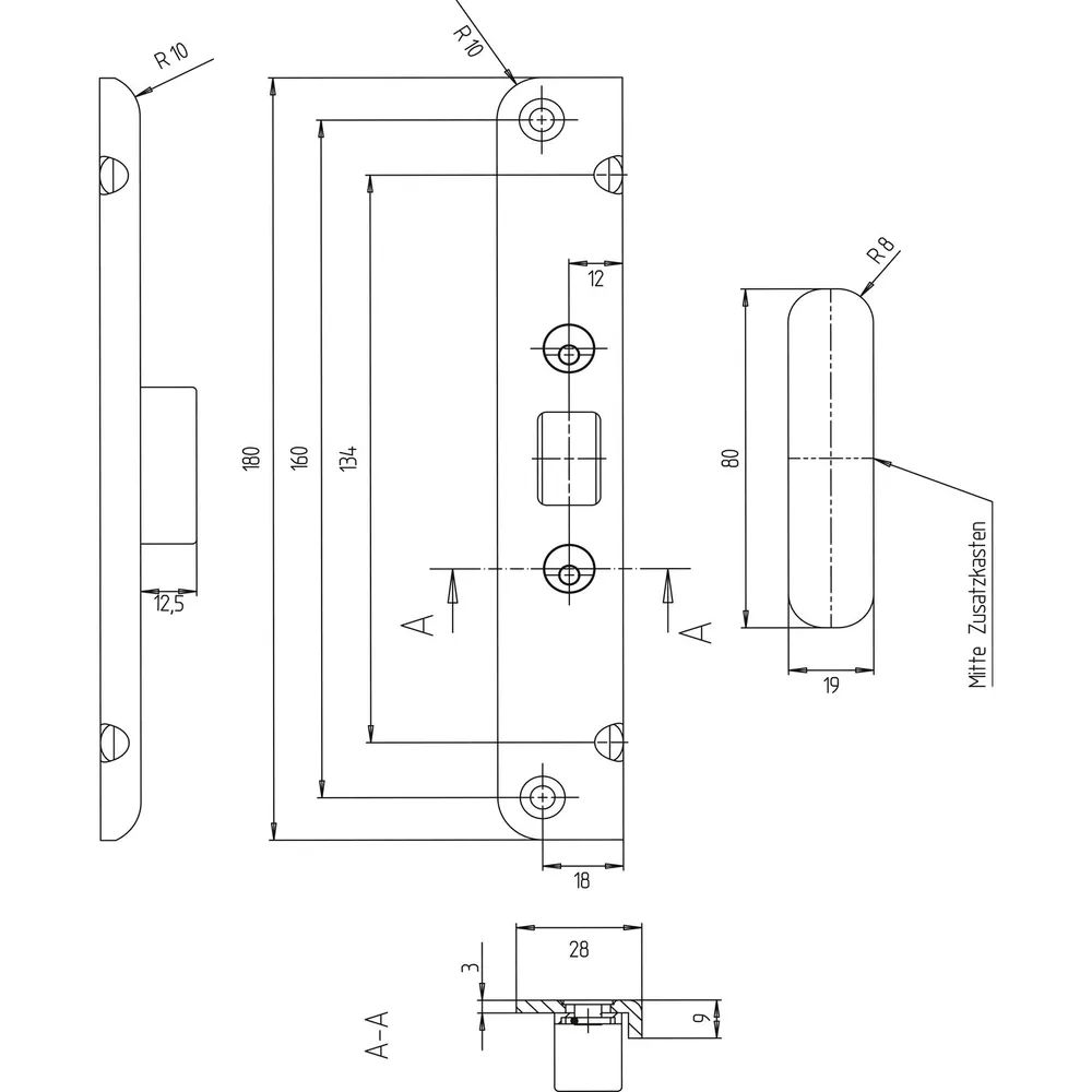 KFV Winkelschließbl oben 180 mm