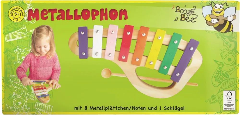 VEDES Großhandel GmbH - Ware BGB Metallophon Holz mit 8 Noten
