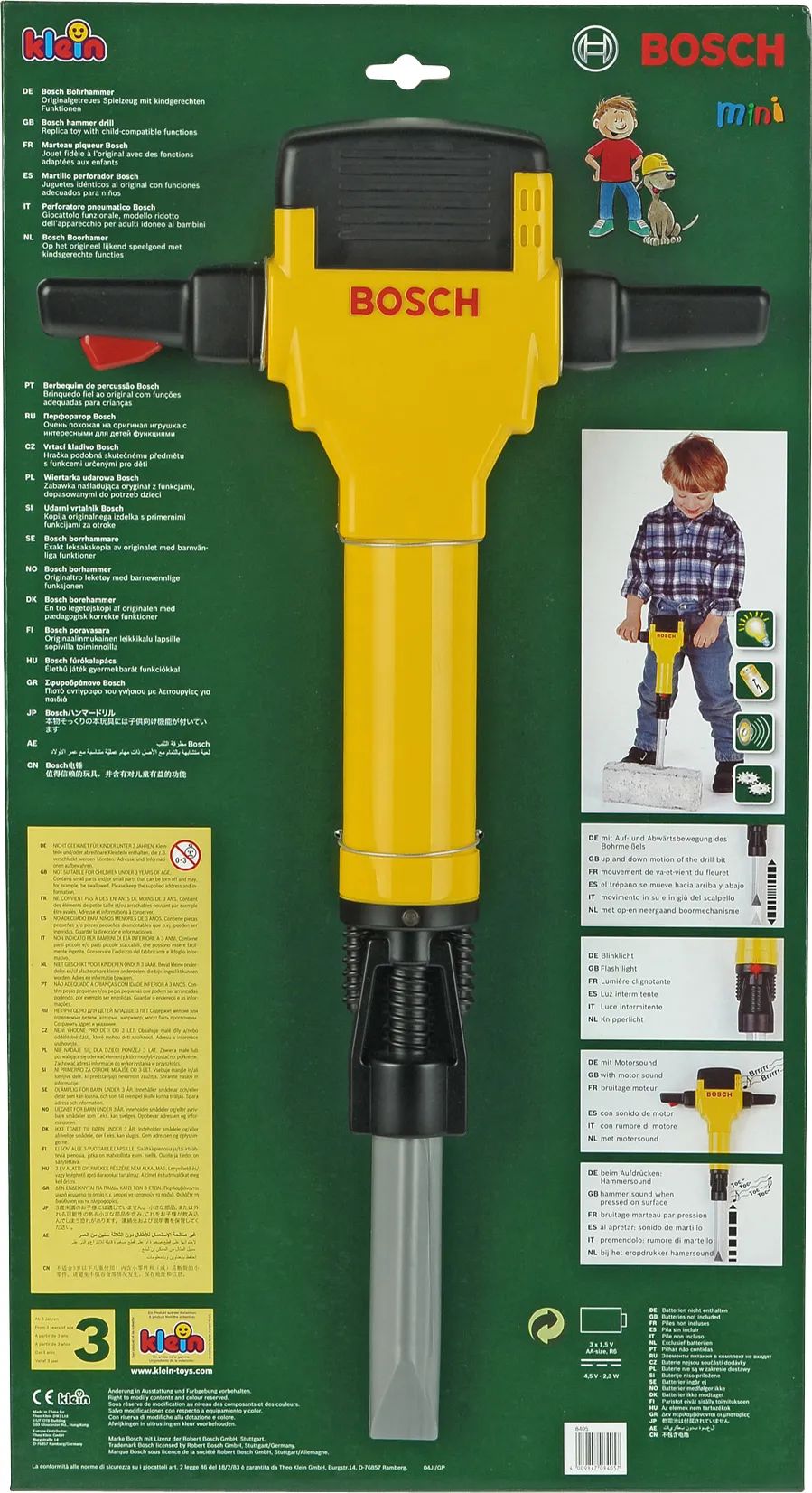 Theo Klein GmbH Bosch Presslufthammer m. Sound ca.50cm