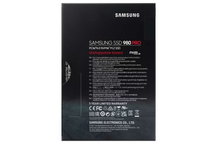 Samsung 980 PRO MZ-V8P1T0BW - 1 TB SSD - intern - M.2 2280 - PCI Express 4.0 x4 (NVMe)