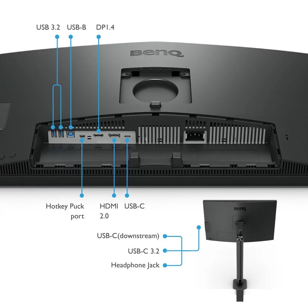 BenQ DesignVue PD2706UA - 4K Ergo Arm Monitor - 68.6 cm (27")
