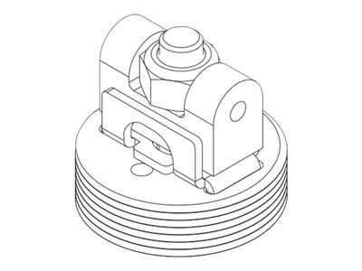 Chief CPA265 Pin Connector Adapter - Montagekomponente (1,5" Rohradapter mit NPT-Gewindeanschluss)