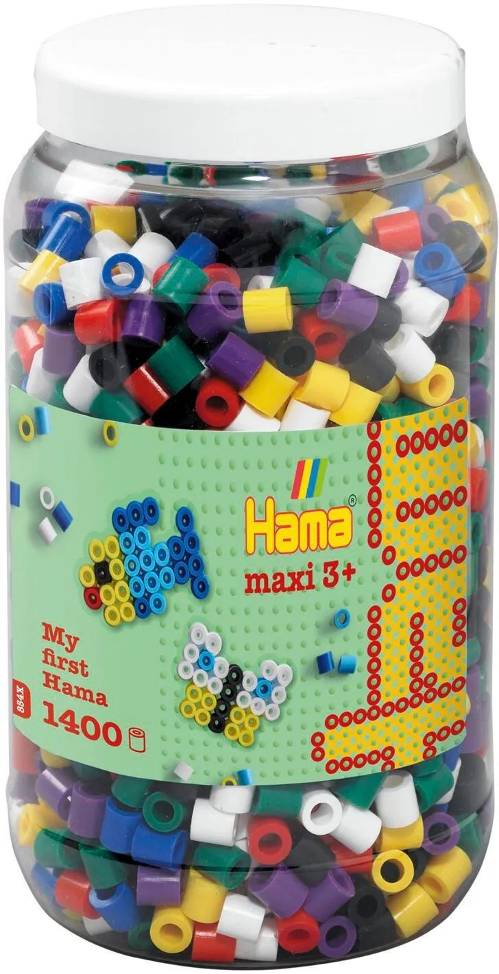 Malte Haaning Plastic A/S HAMA Maxi Perlen Vollton Dose 1.400Stück