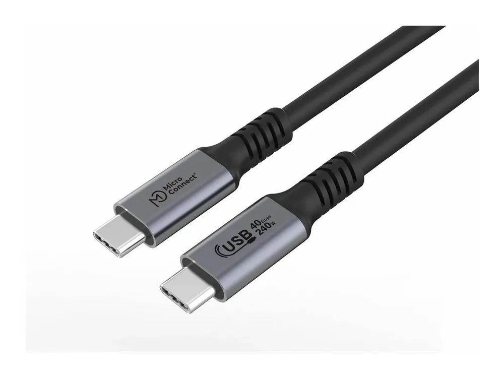 MicroConnect USB-C to cable Premium 240W 40Gbps USB4 - Kabel - Digital/Daten