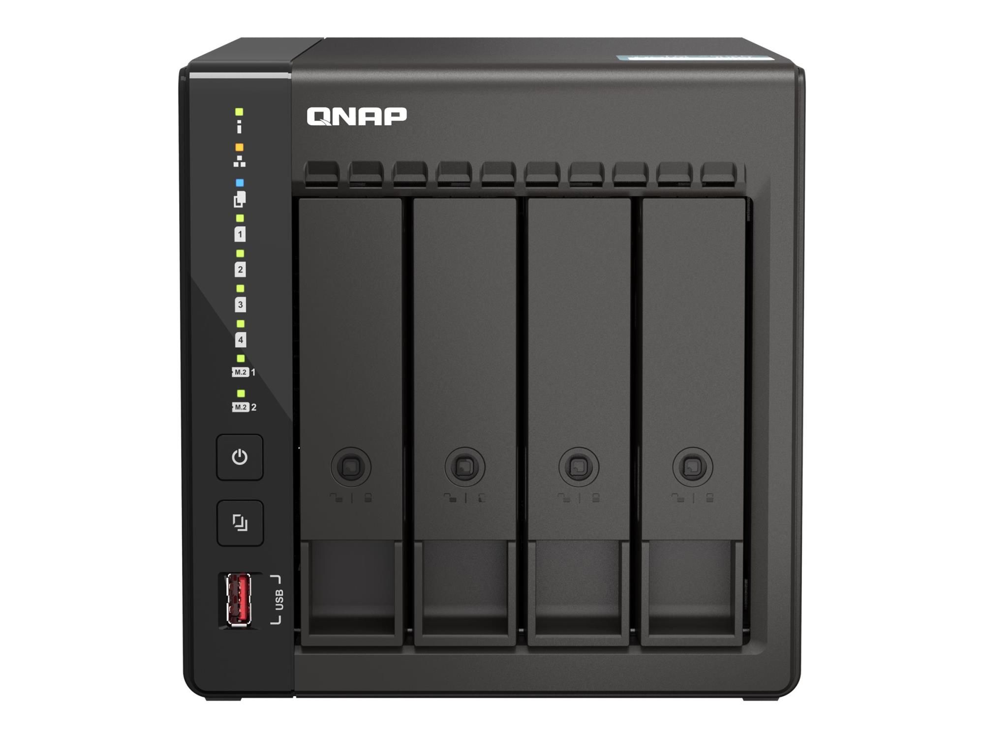 QNAP TS-453E - NAS - Tower - Intel® Celeron® - J6412 - 8 GB - 0 TB