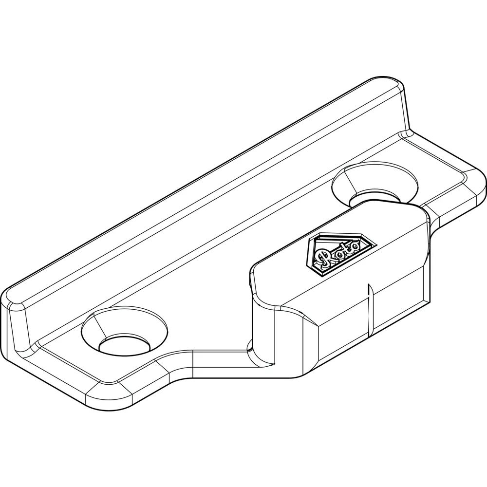 ROTO NT/NX Schließstück Holz Eurofalz 24 mm 13V Zink