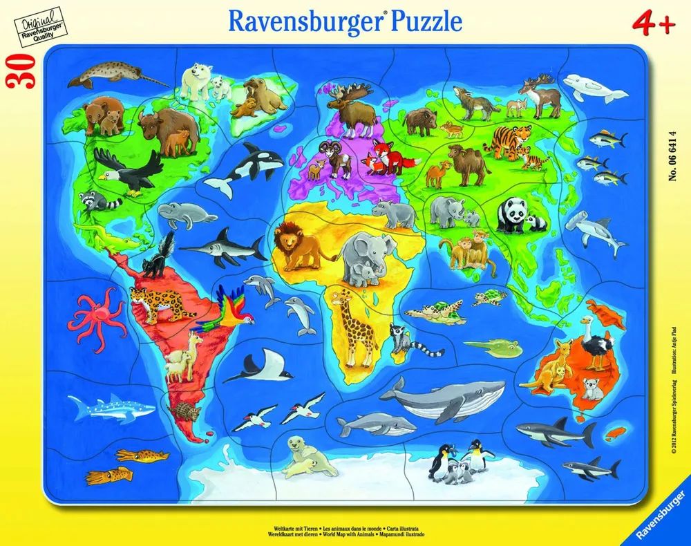 Ravensburger 00.006.641 - 30 Stück(e) - Landkarten - 4 Jahr(e)