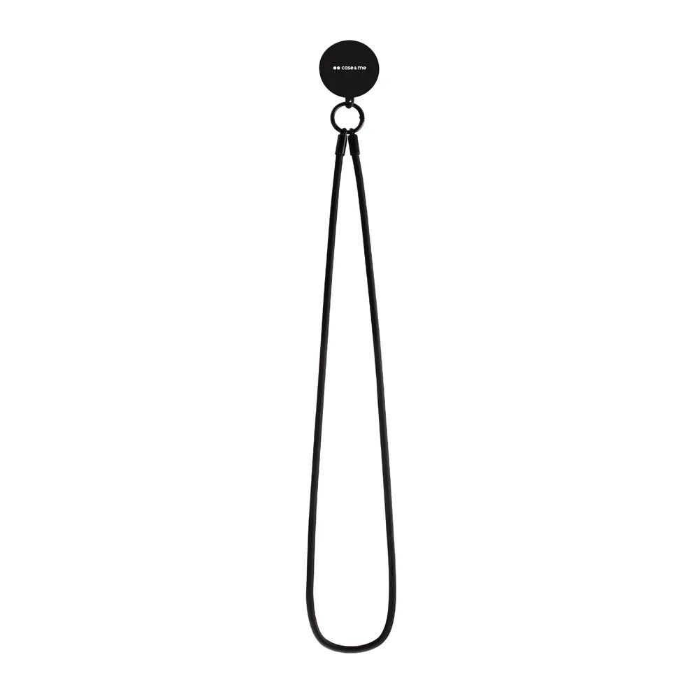 CASE&ME Silikon Handykette, Smartphone Necklace universal, schwarz