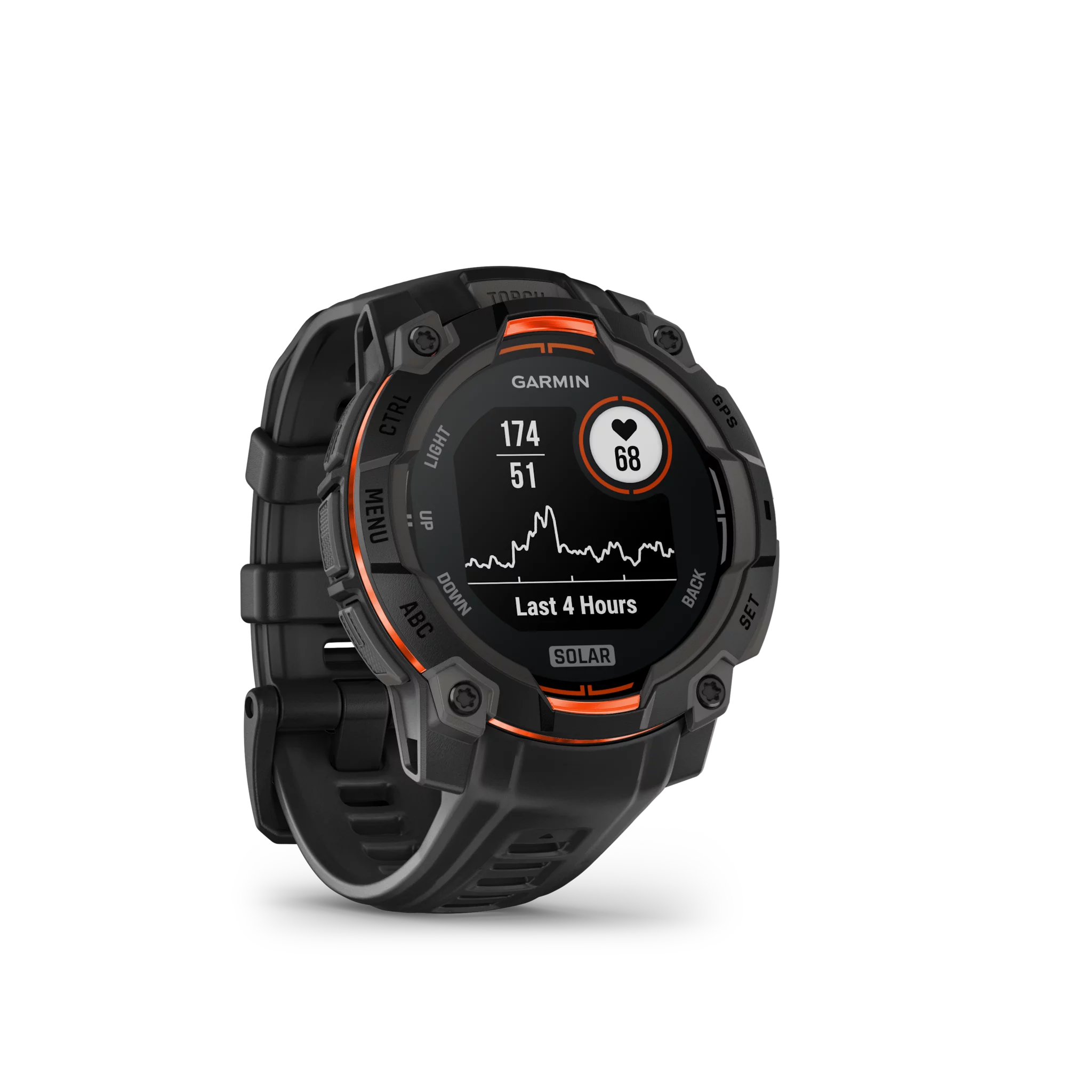 Garmin Instinct 3,45mm,Solar,Black Bezel mit Black Band