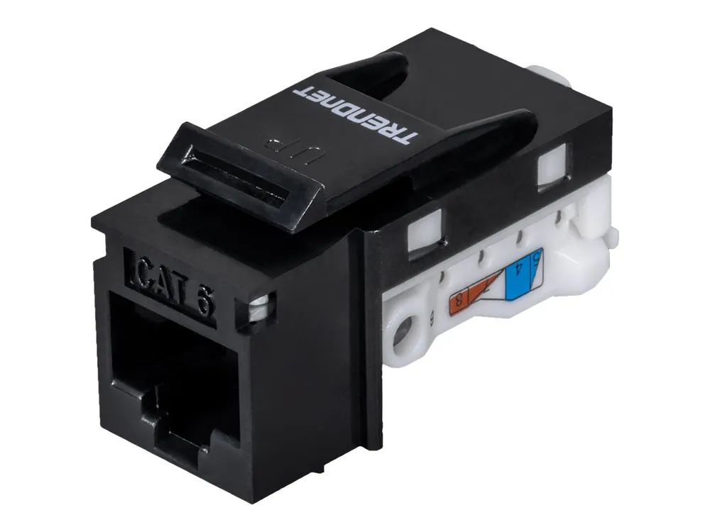 TRENDnet TC-K25C6BK - Modulare Eingabe - CAT 6 - Schwarz - TAA-konform (Packung mit 25)