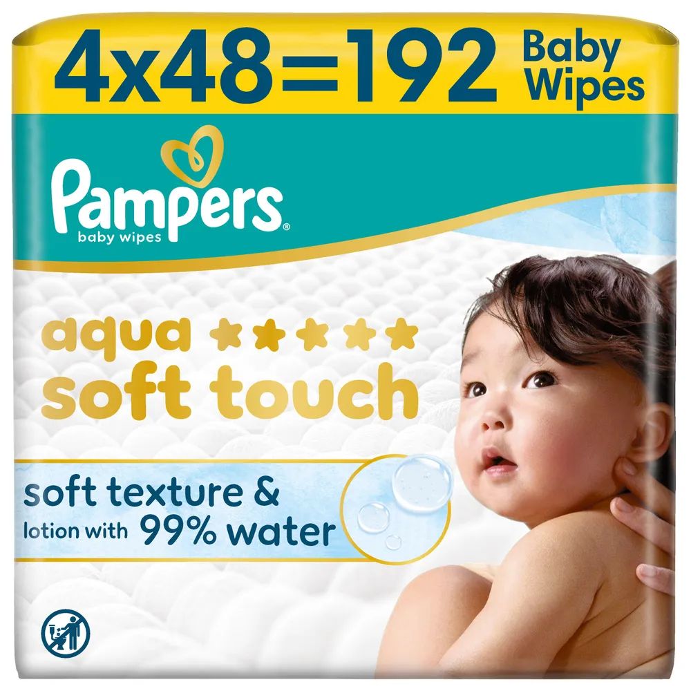 Pampers Feuchte Tücher Aqua Soft touch 4x